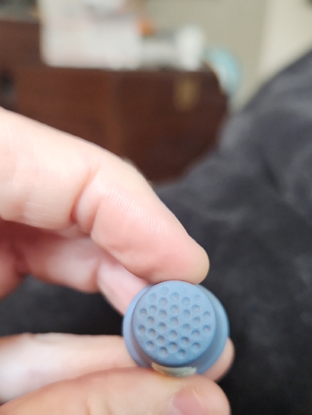 Blue Jasperware Portrait Thimble And Johnson Brothers Ironstone Thimble - Picture 4 of 9